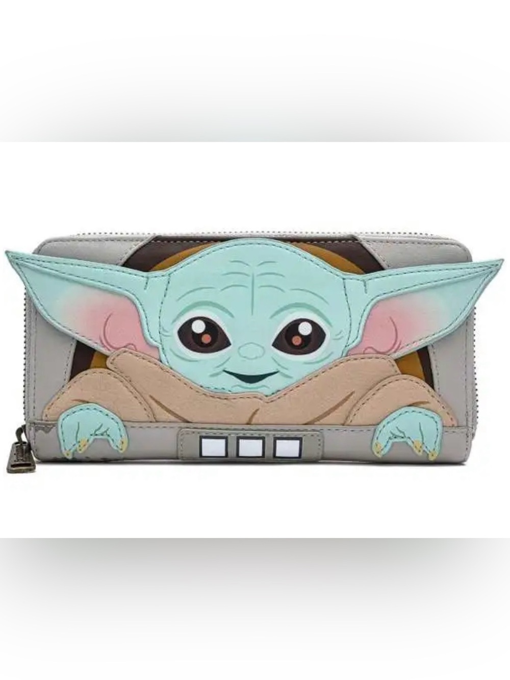 Disney Star Wars Loungefly Grogu Zip-Around Wallet